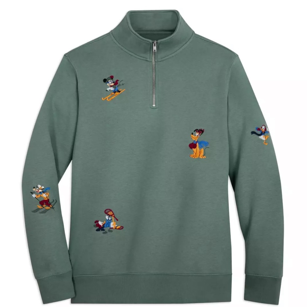 Disney Parks Mickey Mouse and Friends Homestead 1/4 Zip Pullover in Medium